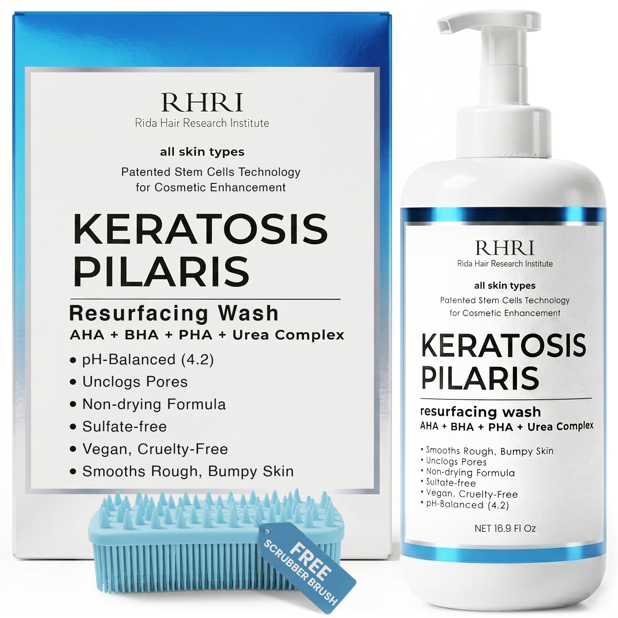 Keratosis Pilaris Body Wash Exfoliating Body Wash with 8% Urea 500 ML