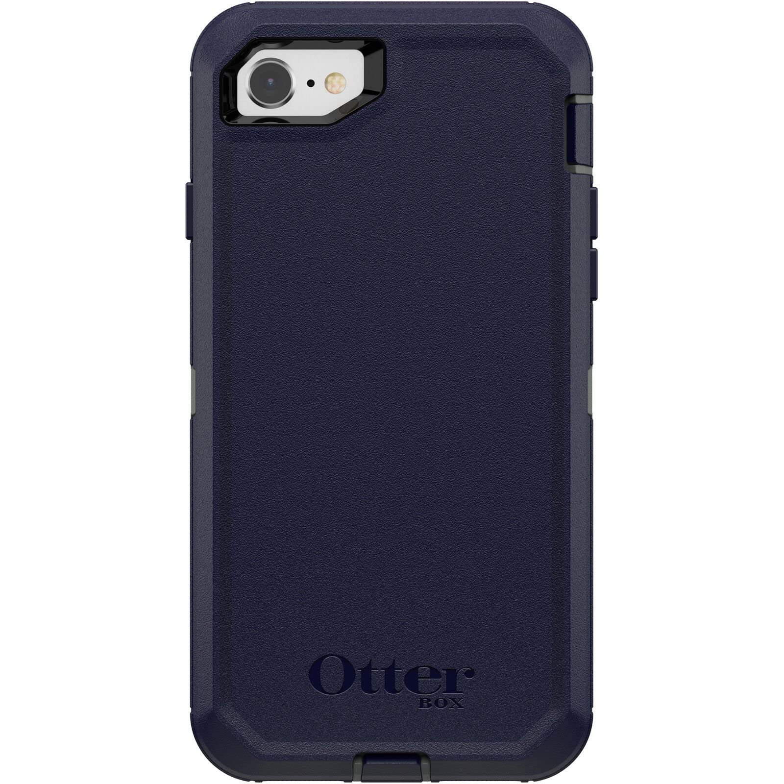 OtterBox Defender Series Case for iPhone SE (3rd & 2nd Gen) & iPhone 8/7 (Only - Not Plus) - Case Only - Non-Retail Packaging - Stormy Peaks (Dark Blue/Greenish Grey)