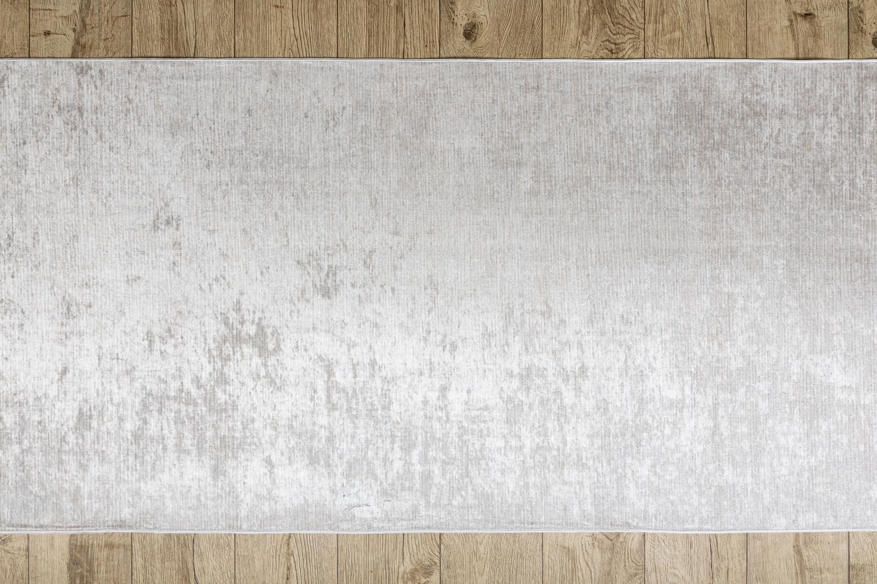 rugsx Läufer Antirutsch Lotus Smooth 52420 Melange beige - Waschbar - 80x500 cm- Rutschfester Teppich für Flur & Küche