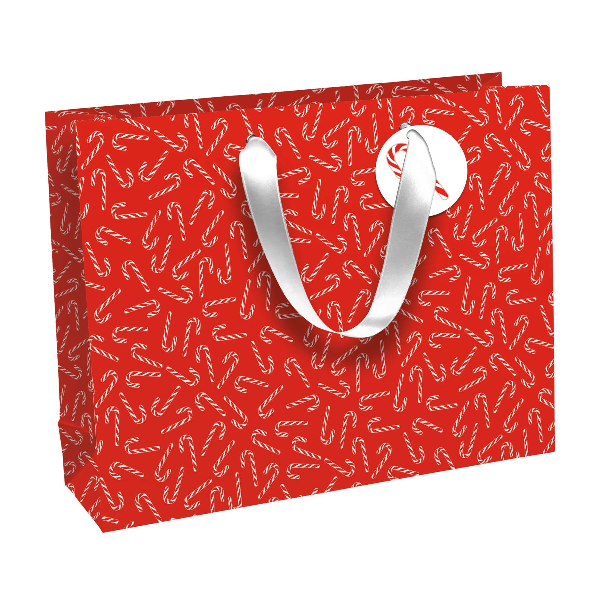Clairefontaine X-34653-6C - A Set of 6 Excellia Gift Bags- Shopping Format - 37.3x11.8x27.5 cm - 210g - Motive : Elves, Christmas - Ideal for Games, Puzzles