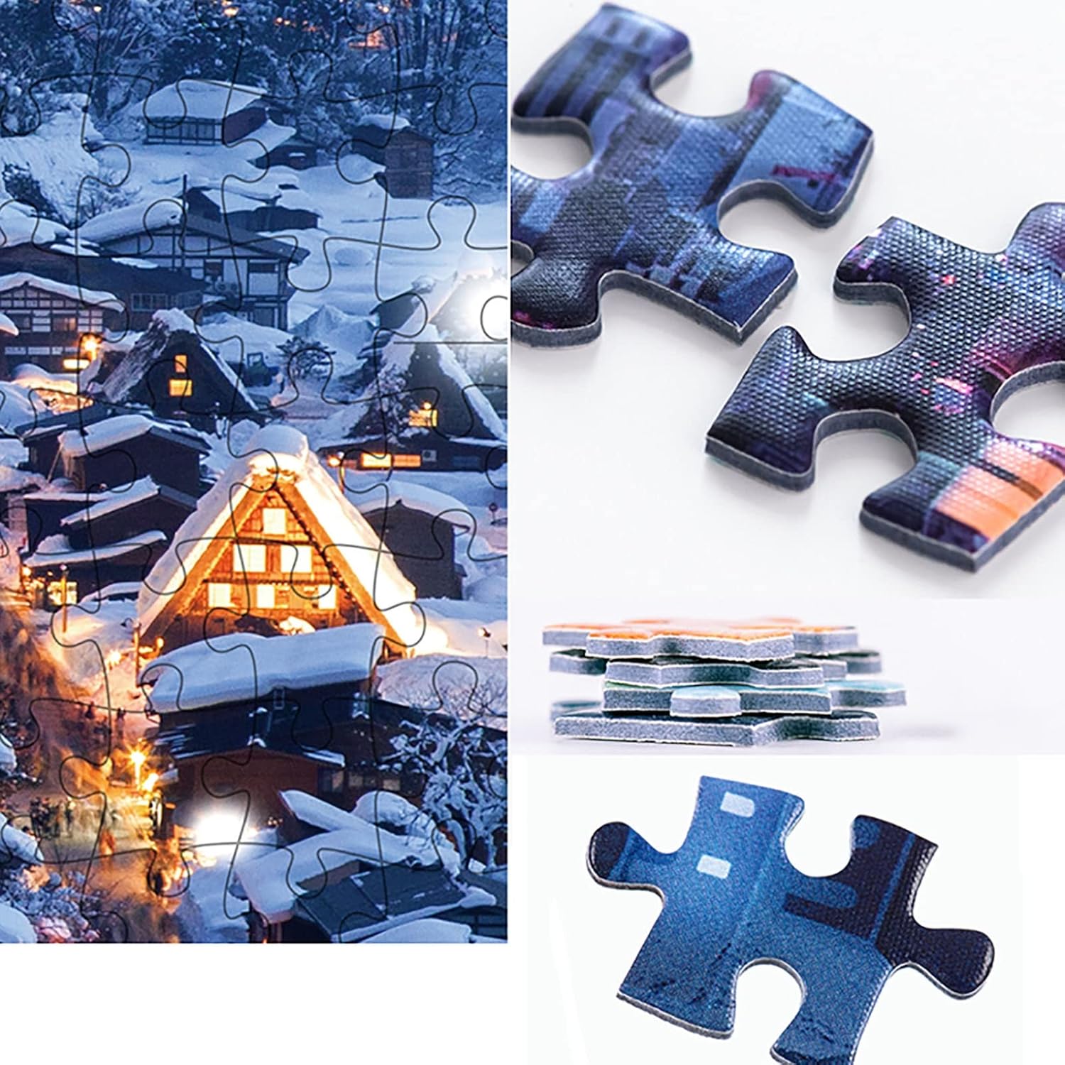 木製ジグソー1000個75 50cm美しいカラフルな桜の別荘風景油絵大人のためのジグソーパズルゲーム いラインアップ 木製ジグソー1000個75 50cm美しいカラフルな桜の別荘風景油絵大人のためのジグソーパズルゲーム いラインアップ