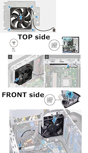 Miniatura 2 de Deal4GO TOP Chasis Ventilador de refrigeración HHCM0 0HHCM0 0HHCM0 Reemplazo para Dell Alienware Aurora R5 R6 R7 R8 R9 R10 R11 R12 Precision 3640