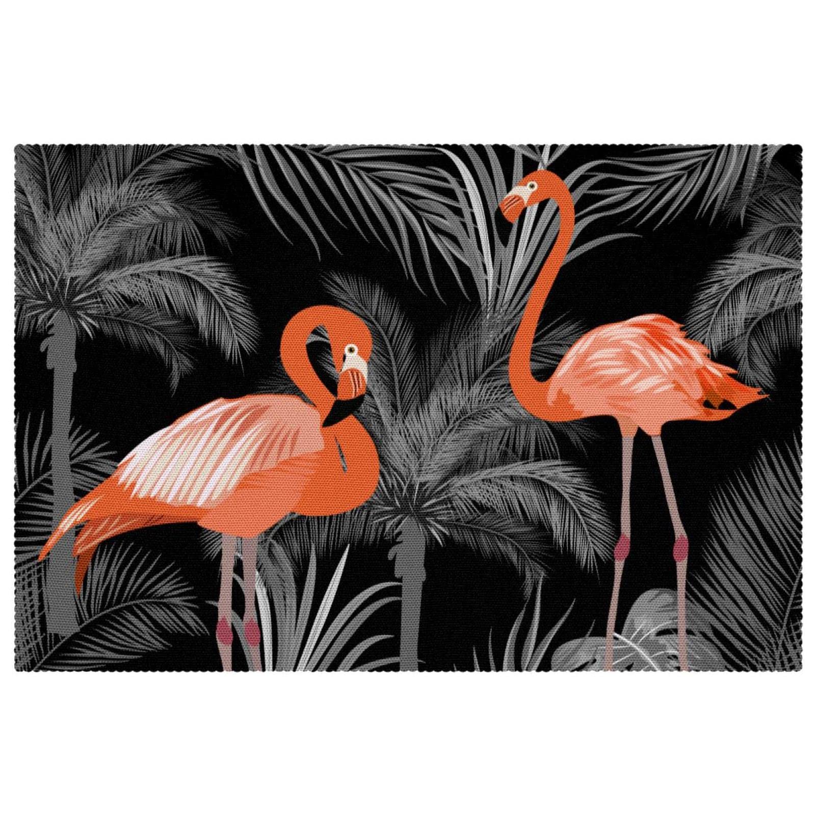 Set de table flamant rose noir idéal pour sublimer vos repas de famille