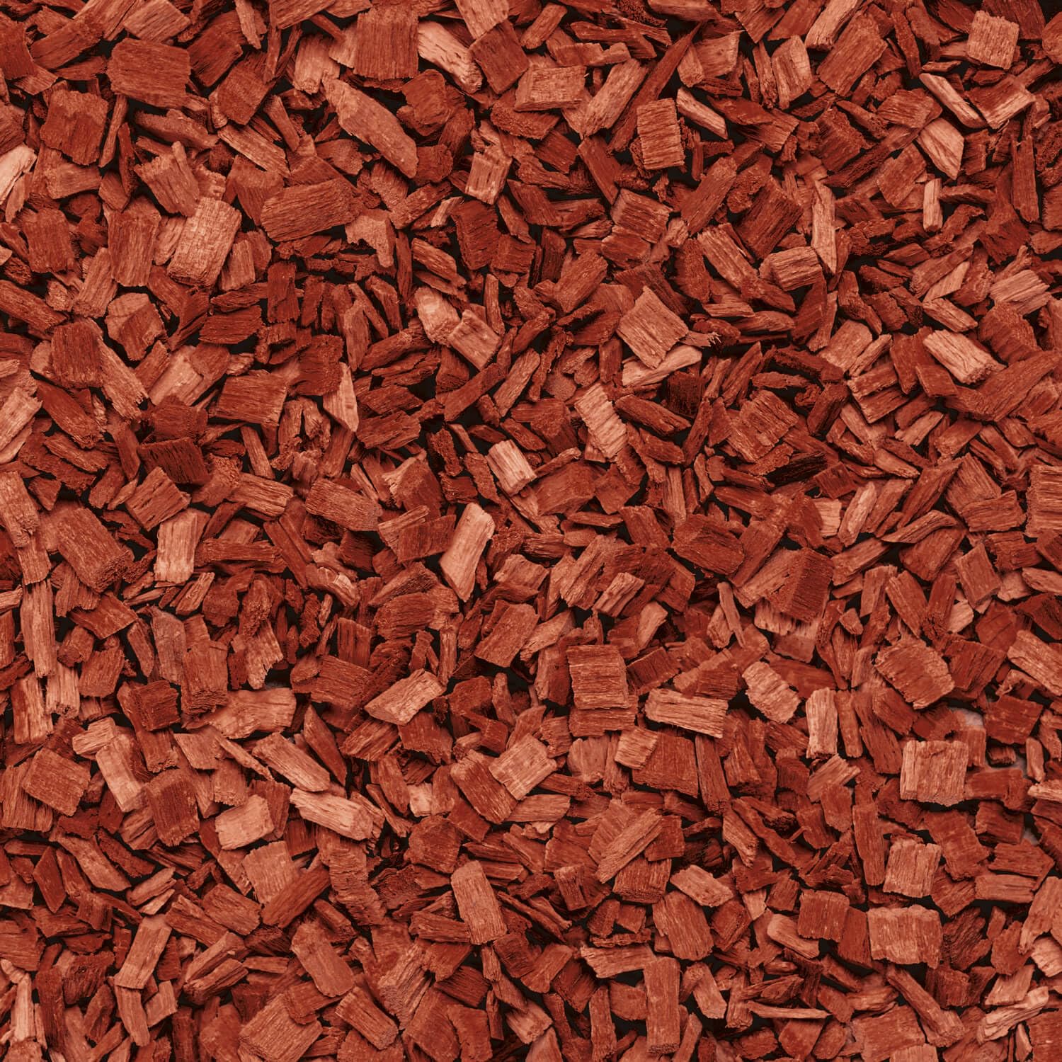 GALAMIO Holzhackschnitzel Rot (720 L / 5-60 mm) – Gartenmulch fürs Beet