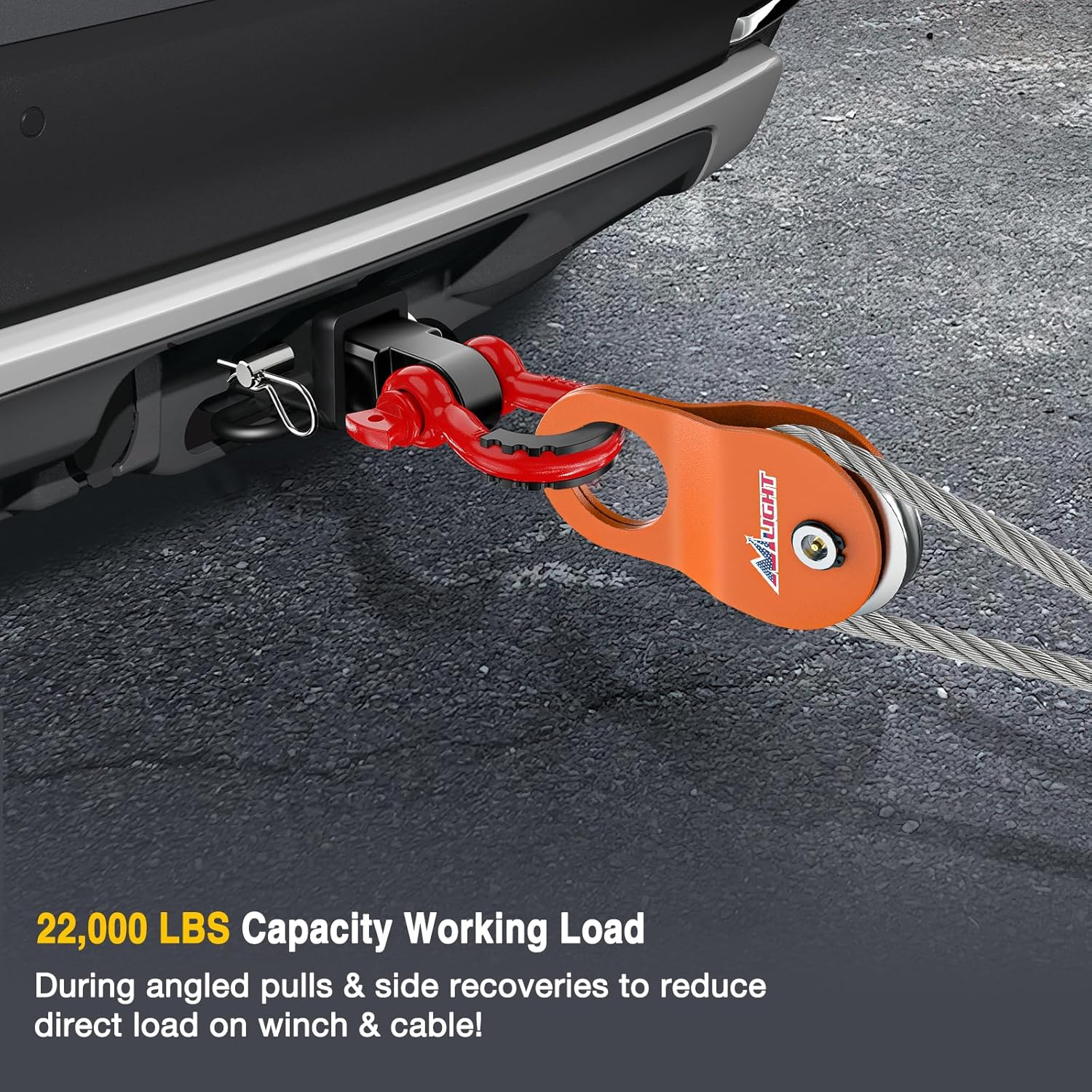 Nilight 10 Ton Winch Snatch Block Towing Pulley Blocks 22,000 LBS Capacity, Winch Hook Accessories, Heavy Duty Offroad Recovery Accessory for Truck, Tractor, ATV & UTV