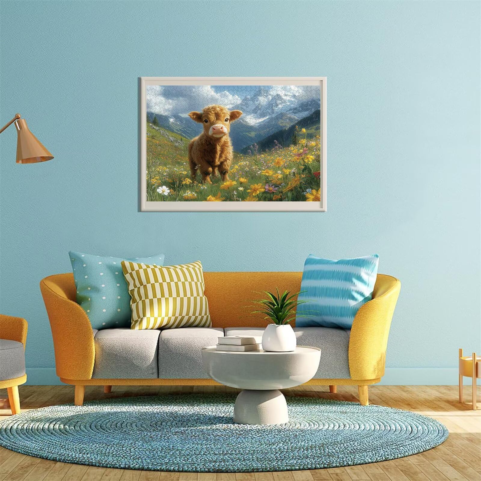 Puzzle Erwachsene 2000 Teile Ochse Landschaft Educa Jigsaw für Kinder ab 8 Jahren Mädchen Jungen, Erwachsene Impossible Klassische Puzzles Schwer, Anspruchsvoll Spielspaß, Als Geschenke 70x99cm t-762