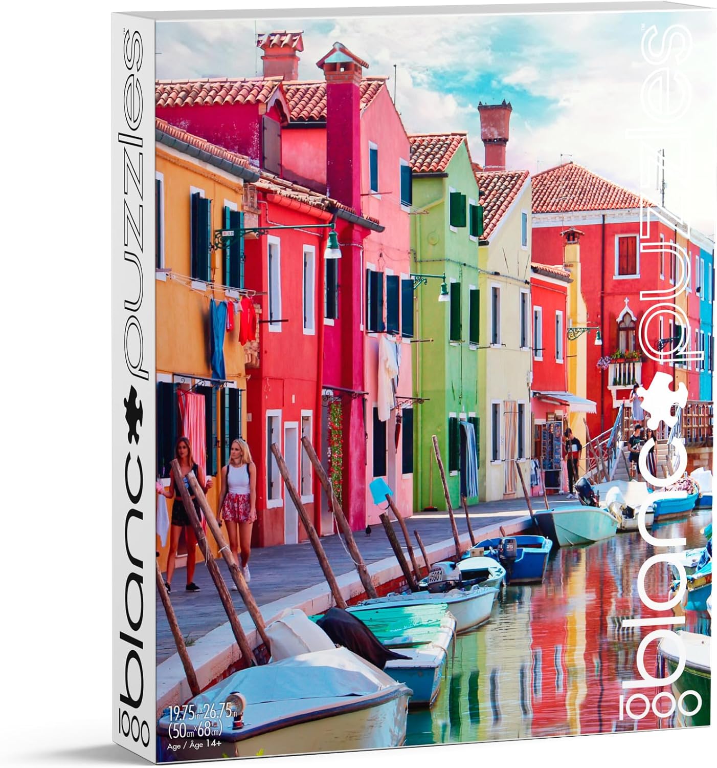 Buffalo Games - Florian Olbrechts - The Canals of Burano Italy - 1000 Piece Jigsaw Puzzle for Adults -Challenging Puzzle Perfect for Game Nights - Finished Size is 26.75 x 19.75