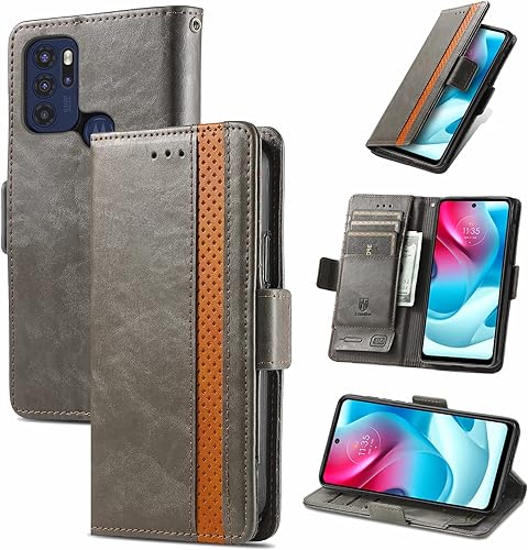 Miniatura 234 de Funda para Honor X7, Funda para Honor Play 30+ Plus Funda de piel sintética con ranuras para tarjetas Funda con soporte abatible Rojo