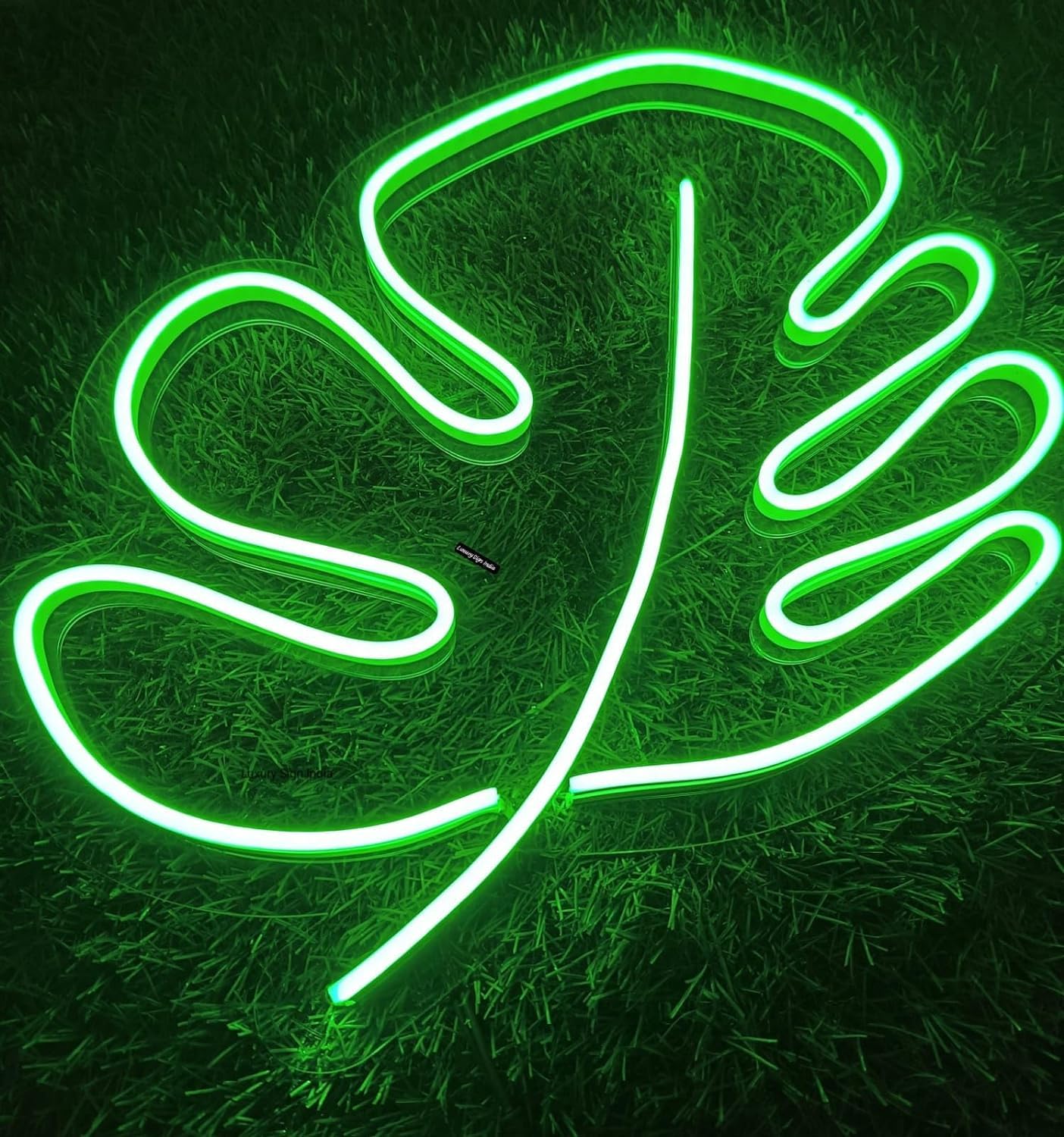Leaf Neon Signs Decor Lights 12x8 inch Green | Room Decoration, Living Room/Bedroom/Gaming Room, Colour Light, Home Decor-image-5
