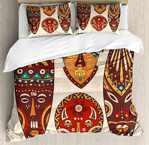 Miniatura 95 de Ambesonne Juego de funda de edredón de pesca, lubina de boca grande atrapando un bocado en espray de agua, imagen salvaje, juego de cama decorativo