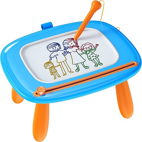 Smasiagon Juguetes para niñas y niños, tablero de dibujo magnético para niños pequeños de 1 a 3 años, tablero de garabatos de aprendizaje temprano,