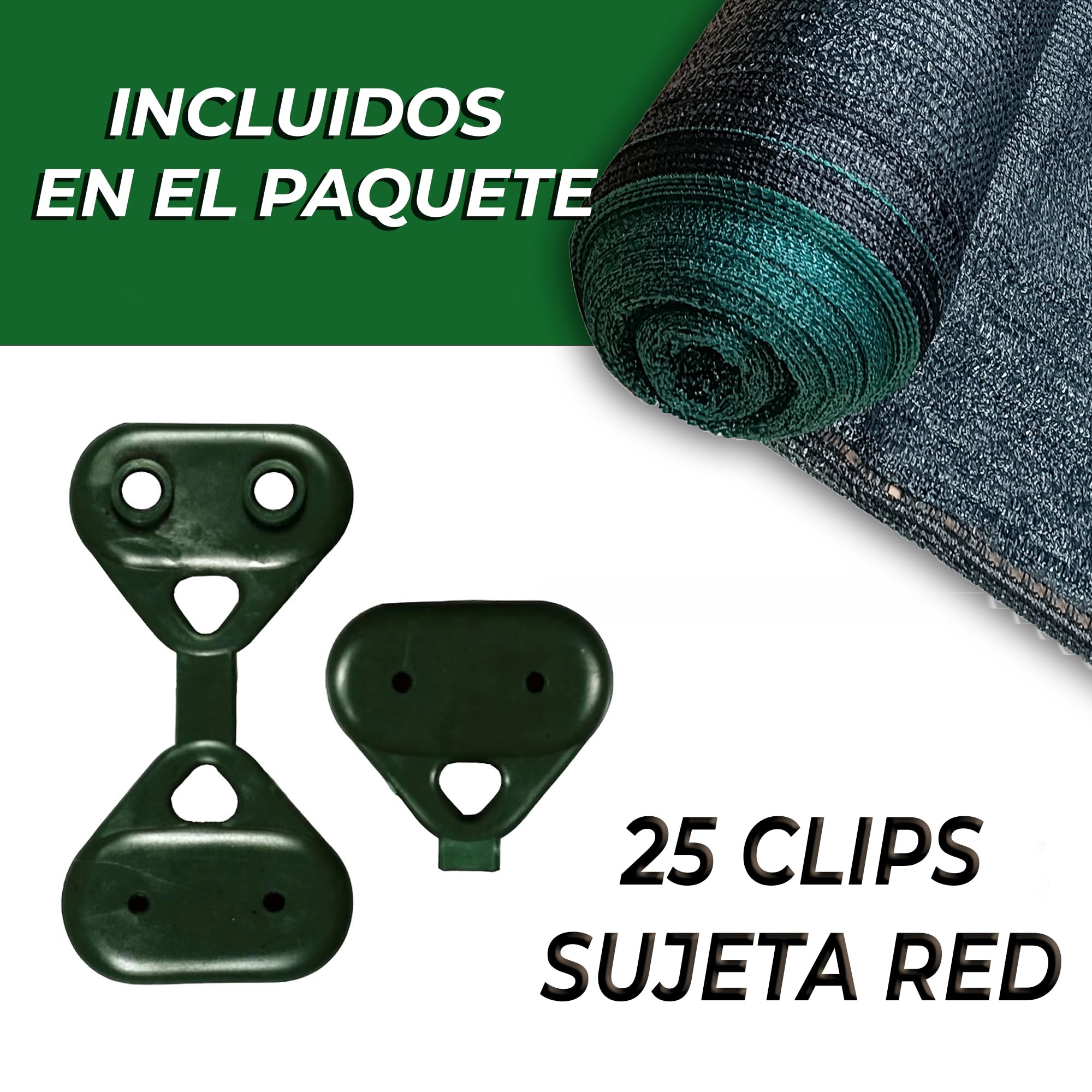 ESTO Red de sombra 90 % de sombra, diferentes tamaños, tela de privacidad, tejido cortavientos, red para vallas de jardín, balcón o terraza, lona de sombra verde (1,5 x 50 metros)