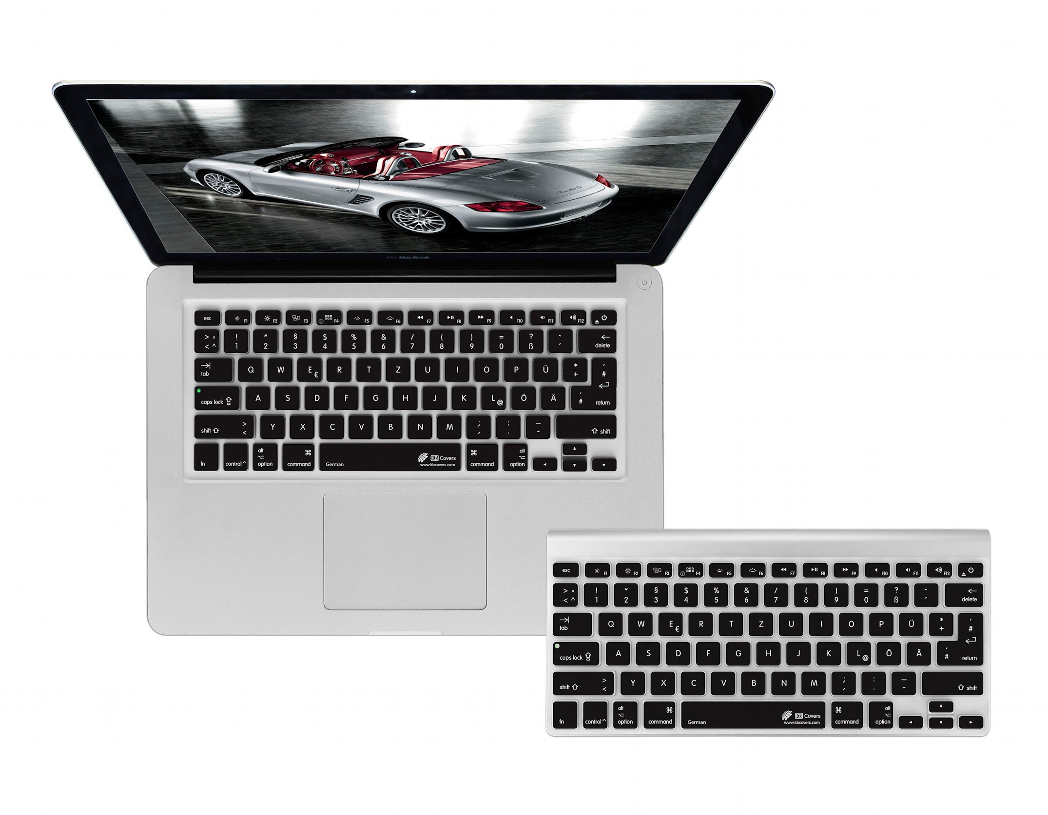 KB Covers Keyboard Cover for MacBook/Air 13/Pro (2008+)/Retina - German (GER-M-CB-2)