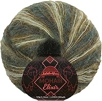 Vista 42 de JubileeYarn Mohair Elixir Yarn - 50g/ovillo Mezcla de lana para bebé - Azul Laguna - 4 ovillos