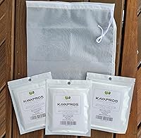 Vista 4 de Bolsa coladora para colar Kava Drink Reutilizable Nylon