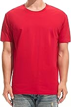 RONOMO Herren T-Shirt Basic Uni | Mittlere Elastizität | Vorgewaschen schrumpffrei | Rippstrick-Kragen | Kurzarm Classic Fit