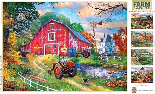 Miniatura 6 de MasterPieces Rompecabezas de 1000 piezas para adultos, familia o jóvenes, Homestead Farm, 19.25 x 26.75 pulgadas