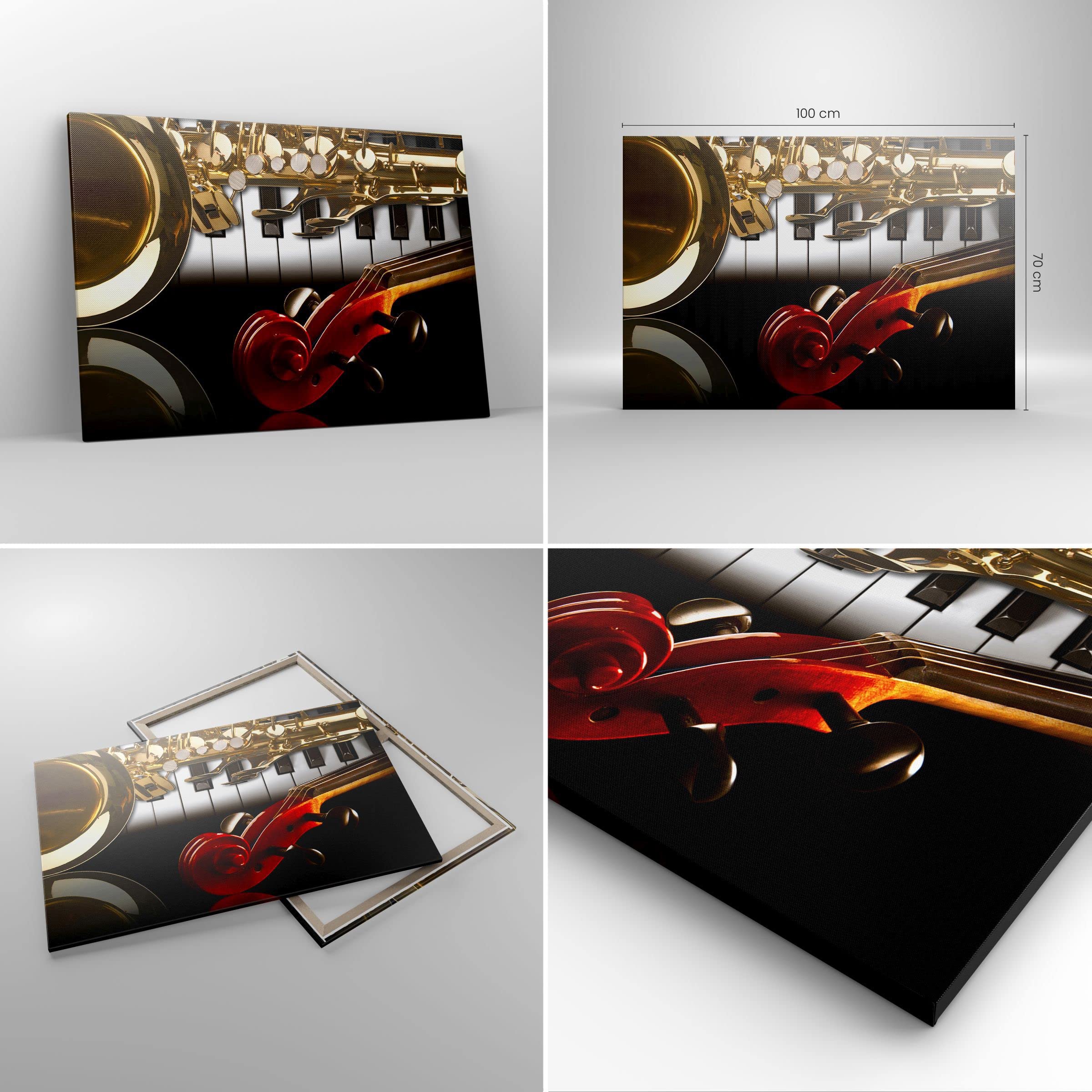 Cuadros Decoracion Salon Piano Claves Música Instrumentos Lienzos Decorativos 120x80cm Cuadro Sobre Lienzo Moderno Dormitorio Cuadros Pared Imágenes Wall Art Prints Decor Grande XXL AA120x80-2679