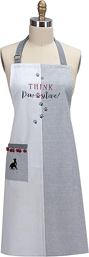 Kay Dee Designs Pawsitive - Delantal de chef bordado, 26 x 34 pulgadas, varios