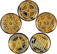 Vista 8 de Rockcloud Juego de runas de brujas de cristal curativo Lapislázuli, símbolo gitano, piedras de chakra, piedra de palma, equilibrio de reiki, 10