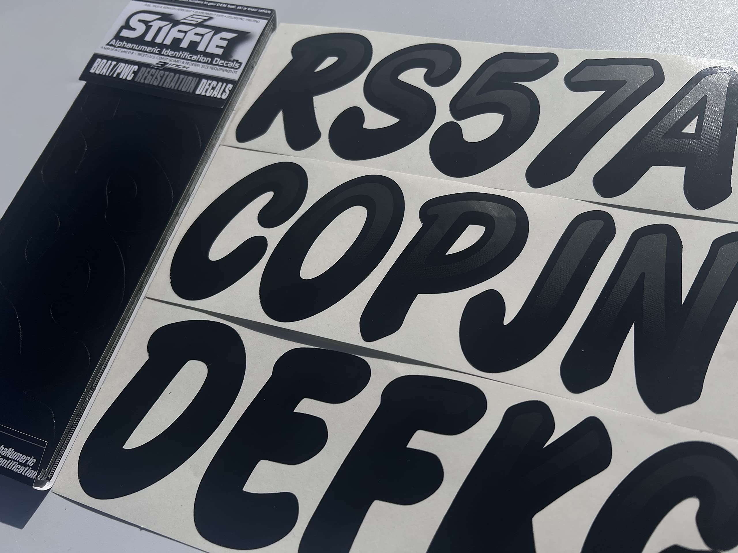 Snapklik.com : Whipline Matte Black/Black 3 Alpha-Numeric Registration ...