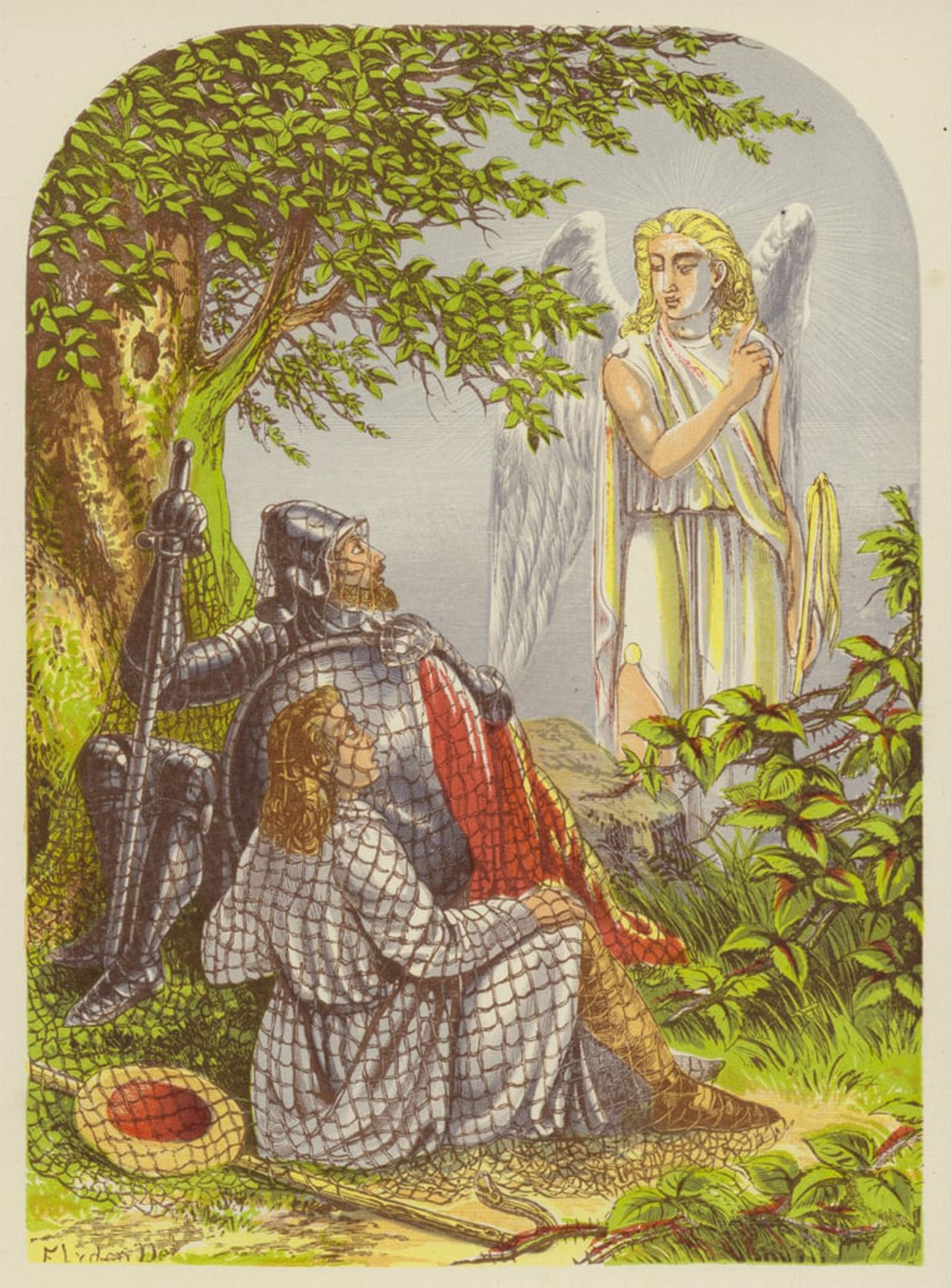 POSTERIIk Vintage Art Print Images Pictures Print Christian and Hopeful Caught in the Net by Alexander Lydon Modern Colour Posters for Office Home Decor 60x90cm