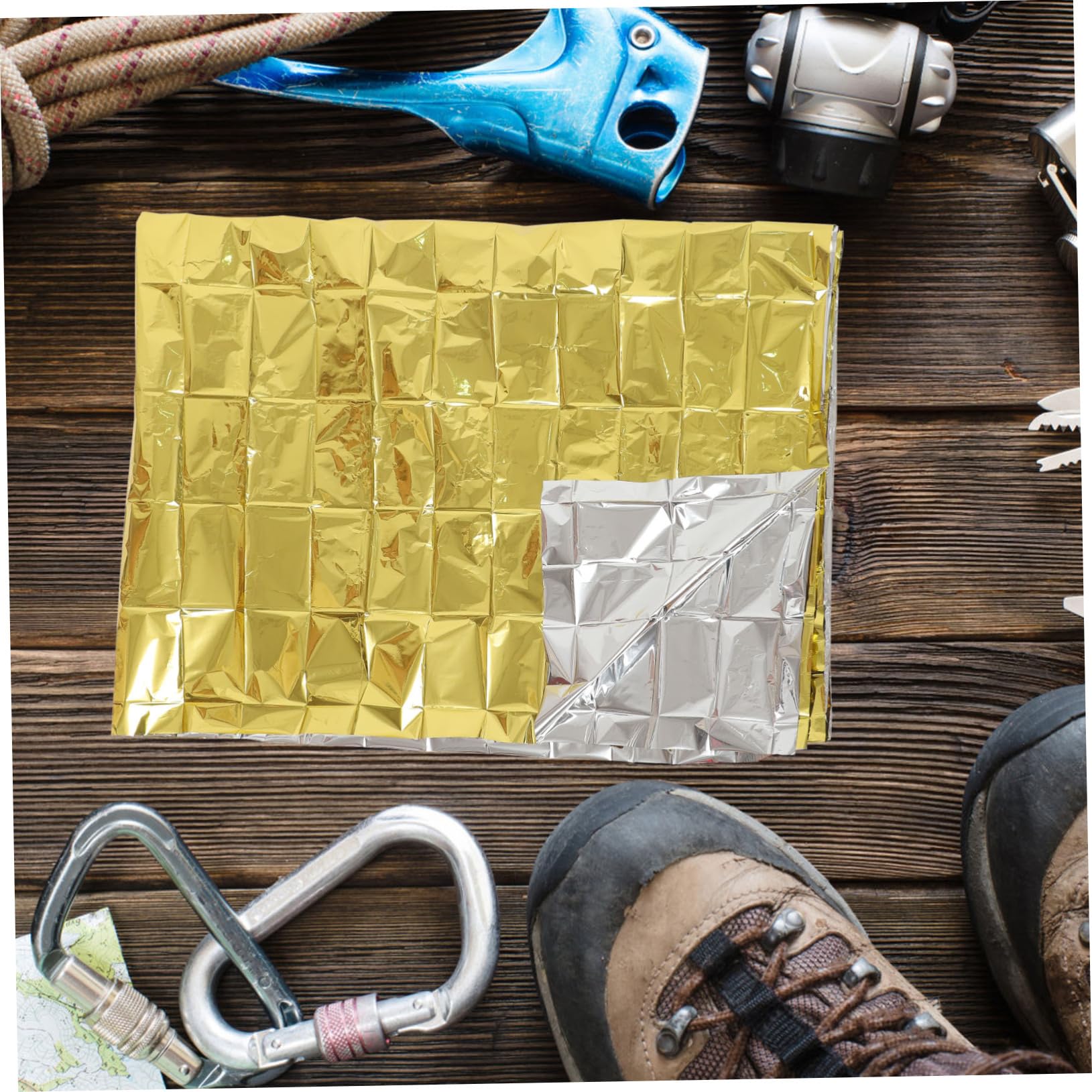 10 Mantas De Emergencia Térmicas Mantas De Camping Reflectantes para Exteriores
