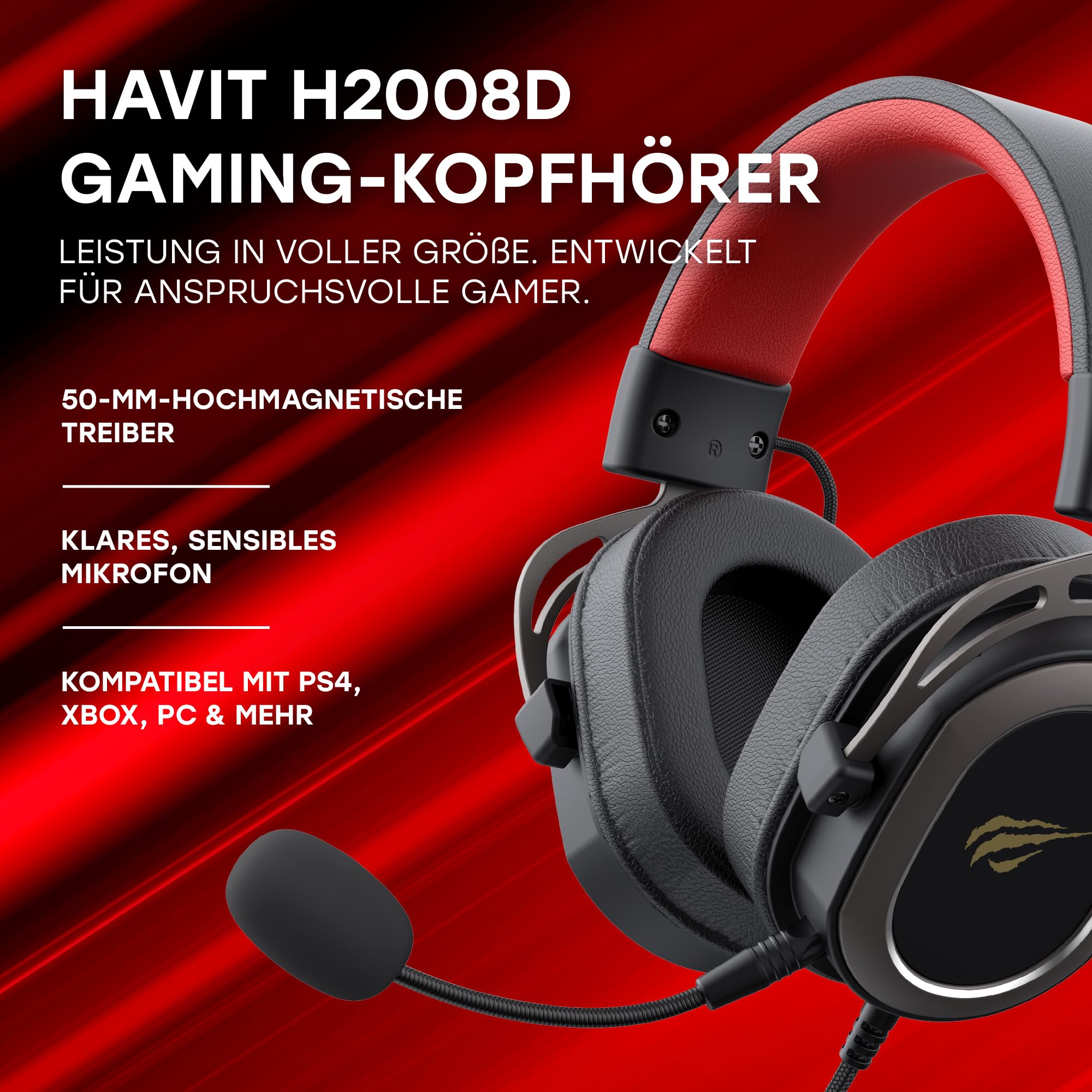 havit Casque de Jeu H2008d