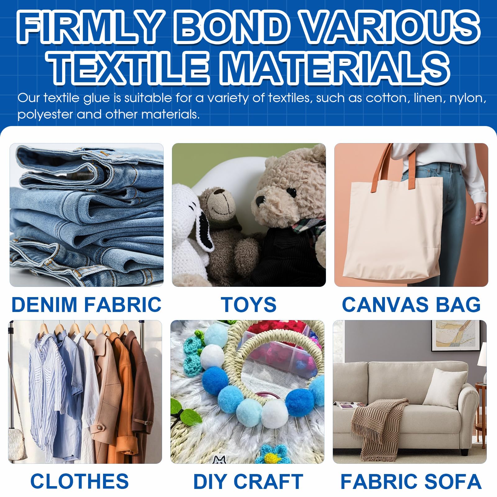 Colla Per Tessuti Resistente Ai Lavaggi - 2 Tubi Da 60ml | Per Riparare Jeans, Borse E Abiti - Foto 5