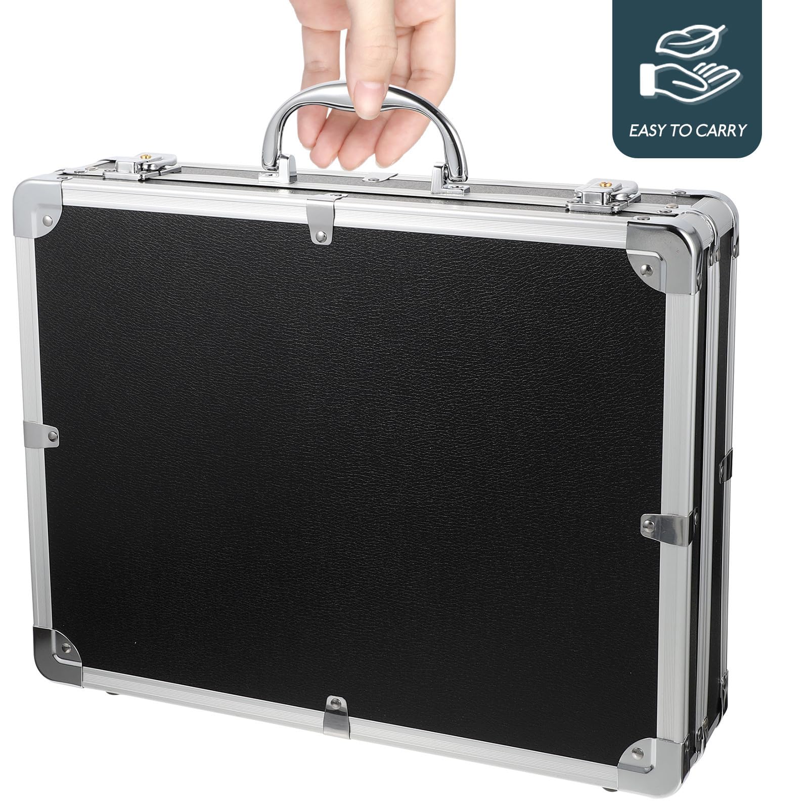 SHINEOFI Boîte à Outils Mallette Multifonction en Alliage D'aluminium Grosse Capacité Serrure à Code pour Rangement de Remède et Cosmétiques, Maison Déplacements
