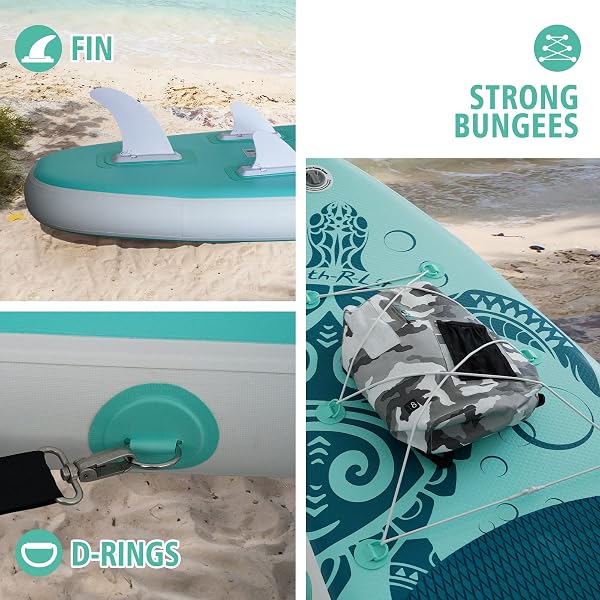 FEATH-R-LITE SUP Gonfiabile Adulti 150kg Tavola da Paddle Gonfiabile Stand Up Paddle Gonfiabile Tavola Surf Paddle Board con Accessori Completi per Tavola SUP - 5