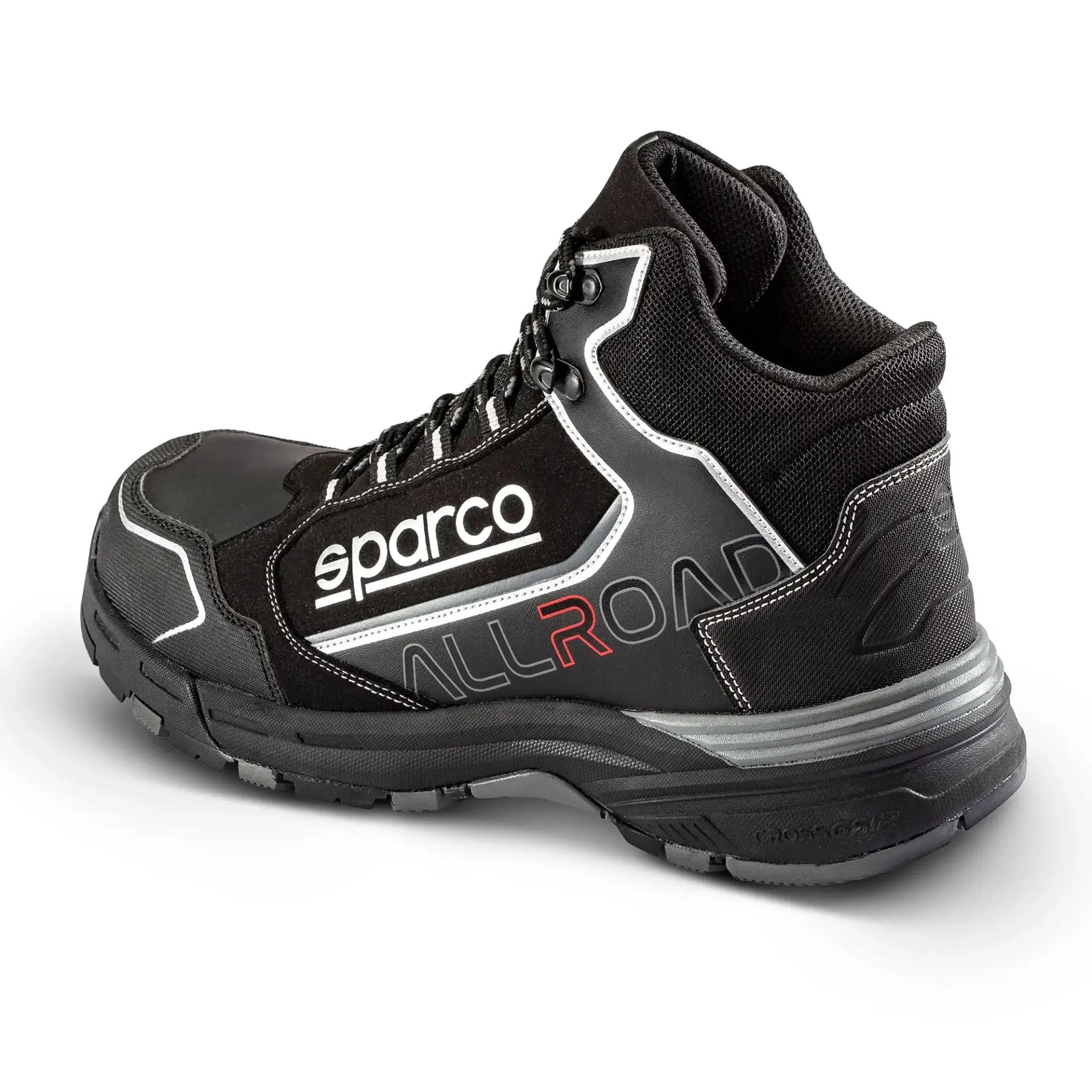 Sparco - Allroad-H - ESD S3S SR FO HRO - Calzado de Seguridad sin Metal ESD con Puntera de Composite - Empeine hidrófugo - Suela Antideslizante y Resistente al Calor por Contacto (HRO)