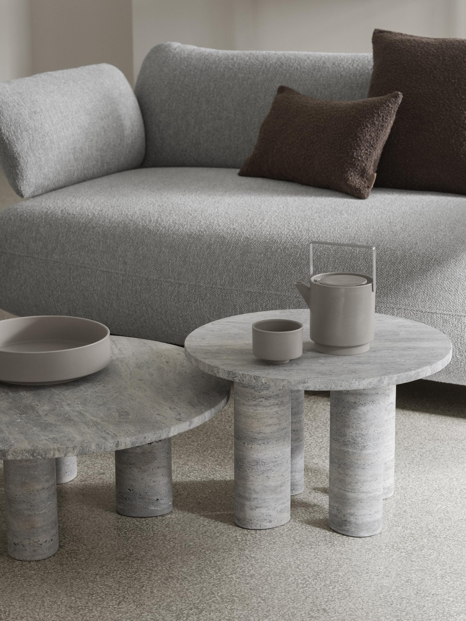 blomus Teekanne -MAKOTO- | Teekrug aus Keramik | Farbe Elephant Skin | Teeservice & Geschirr