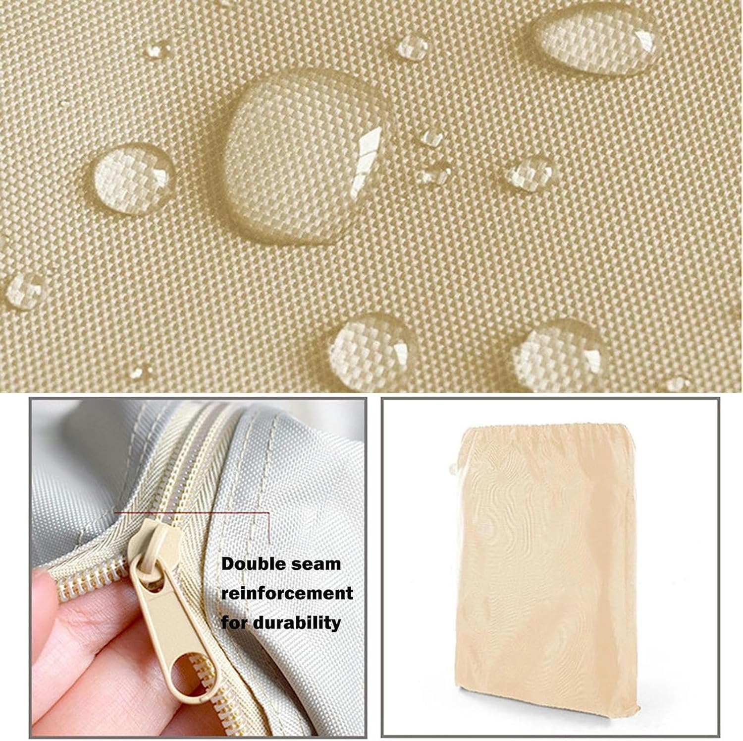 FLTRGO Outdoor Patio Swing Protection Cover,2-3 Seater Waterproof Hammock Cover with Zips,Hammock Glider Cover Durable Dustproof All Weather Protector