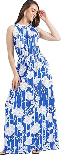 KOH KOH Womens 2025 Long Sexy Sleeveless Summer Formal Flowy Print Casual Maxi Dress