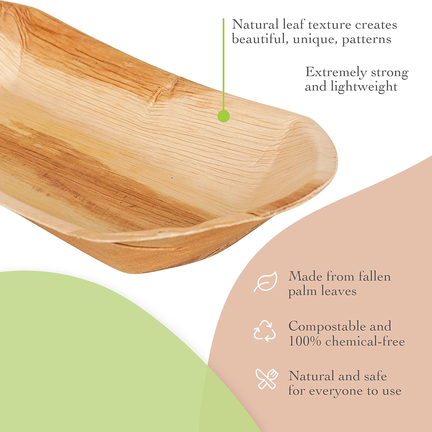 60% оƒƒ Dіѕсоunt Naturally Chic Palm Leaf Trays – 8 Inch Food Boat - Bamboo Like, Eco Friendly, Disposable, Compostable and Biodegradable Serving Platters for Charcuterie Boards, Catering and Parties Buу 1 gеt 1 Naturally Chic Palm Leaf Trays – 8 Inch Food Boat - Bamboo Like, Eco Friendly, Disposable, Compostable and Biodegradable Serving Platters for Charcuterie Boards, Catering and Parties