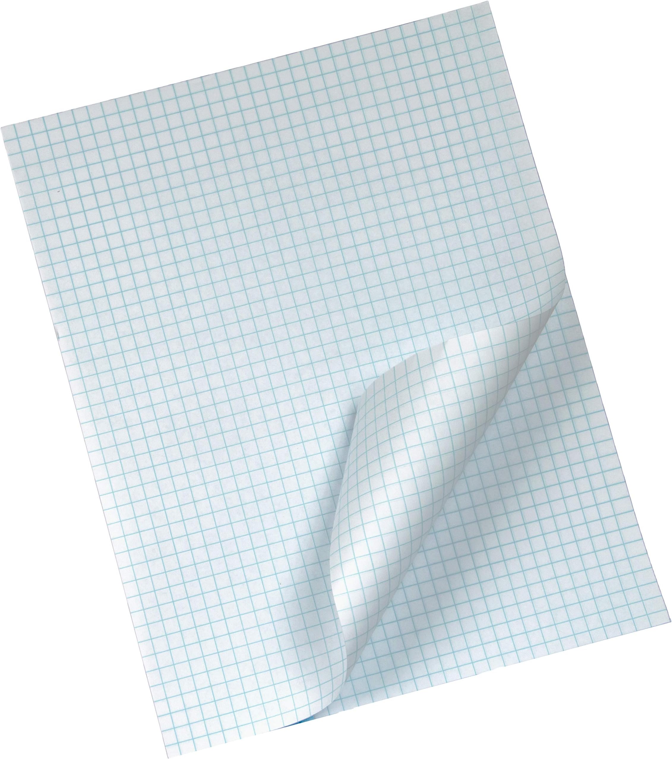 M.E.H. 50 Sheets of Quadrille Ruled 1/4-inch Square Grid Graph Paper