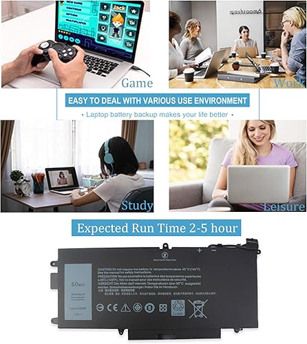 Miniatura 8 de K5XWW - Batería para laptop compatible con Dell Latitude 13 7389 7390 P29S001 P29S002 Latitude 12 5000 5289 2 en 1 L3180 E5289 Series 451-BBZC 6CYH6