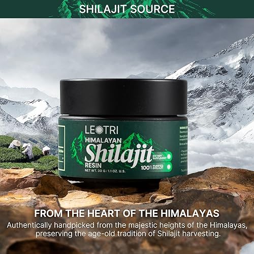 Miniatura 4 de Resina Shilajit Shilajit orgánica pura del Himalaya: Ácido fúlvico auténtico con más de 85 minerales traza - Suplemento Shilajit de grado dorado