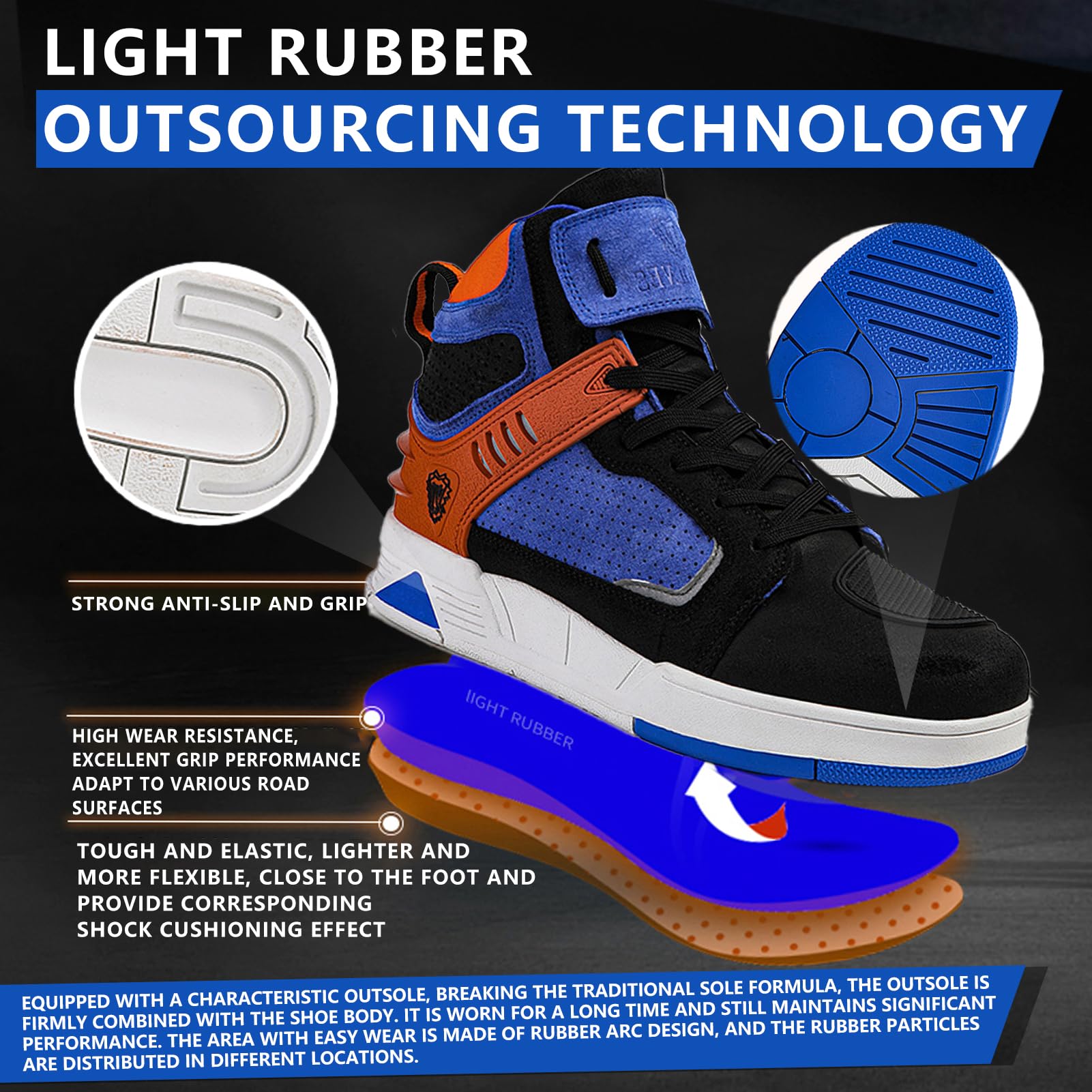 Botas Moto Hombre Zapatos de Motocicleta para Hombres,Zapatillas de Moto Hombre Antideslizantes,Transpirables Botas de Motorista Casuales de Calle