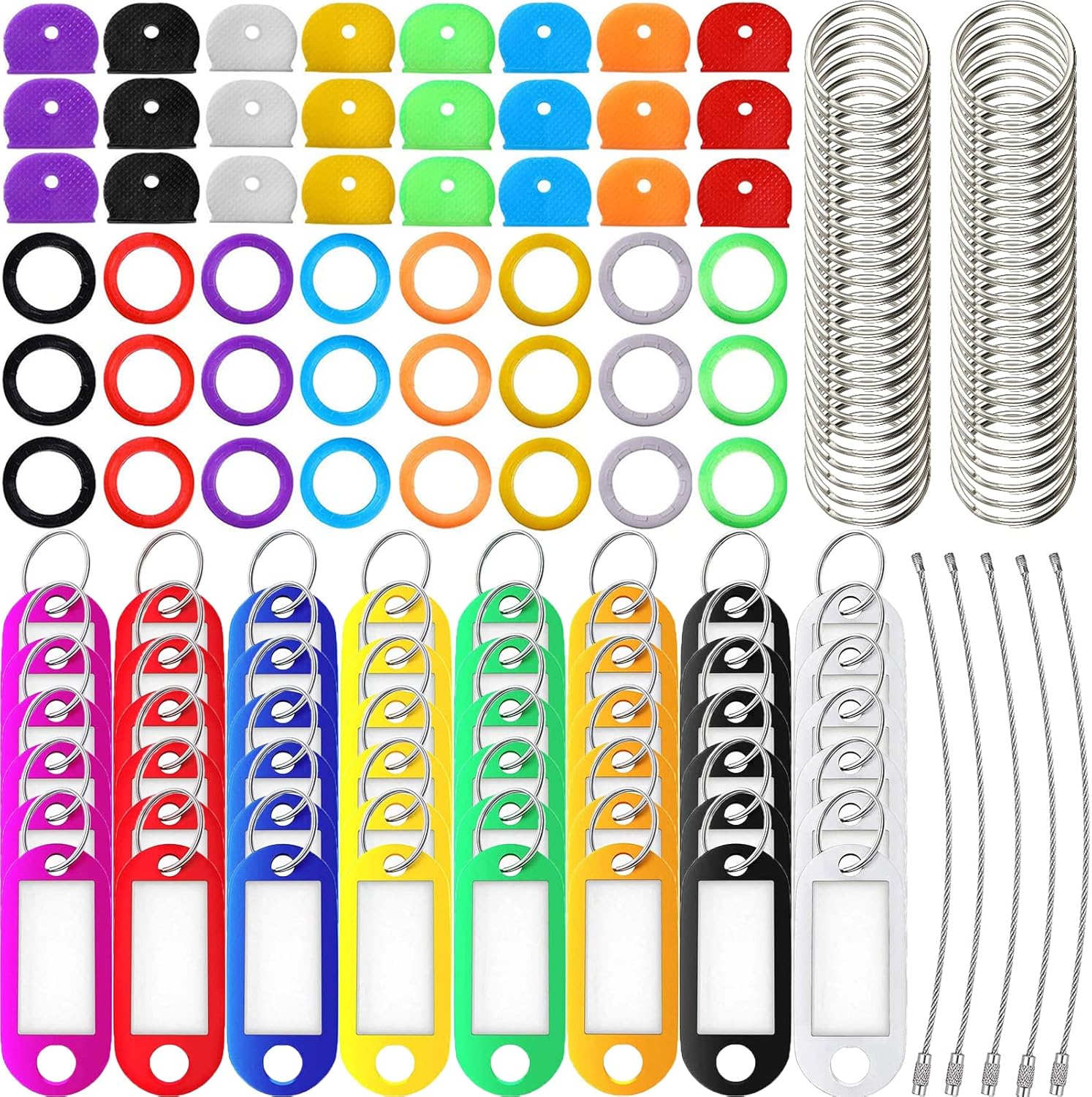 151pcs Key Cap Covers Kit, BetterJonny Colorful Silicone Key Covers