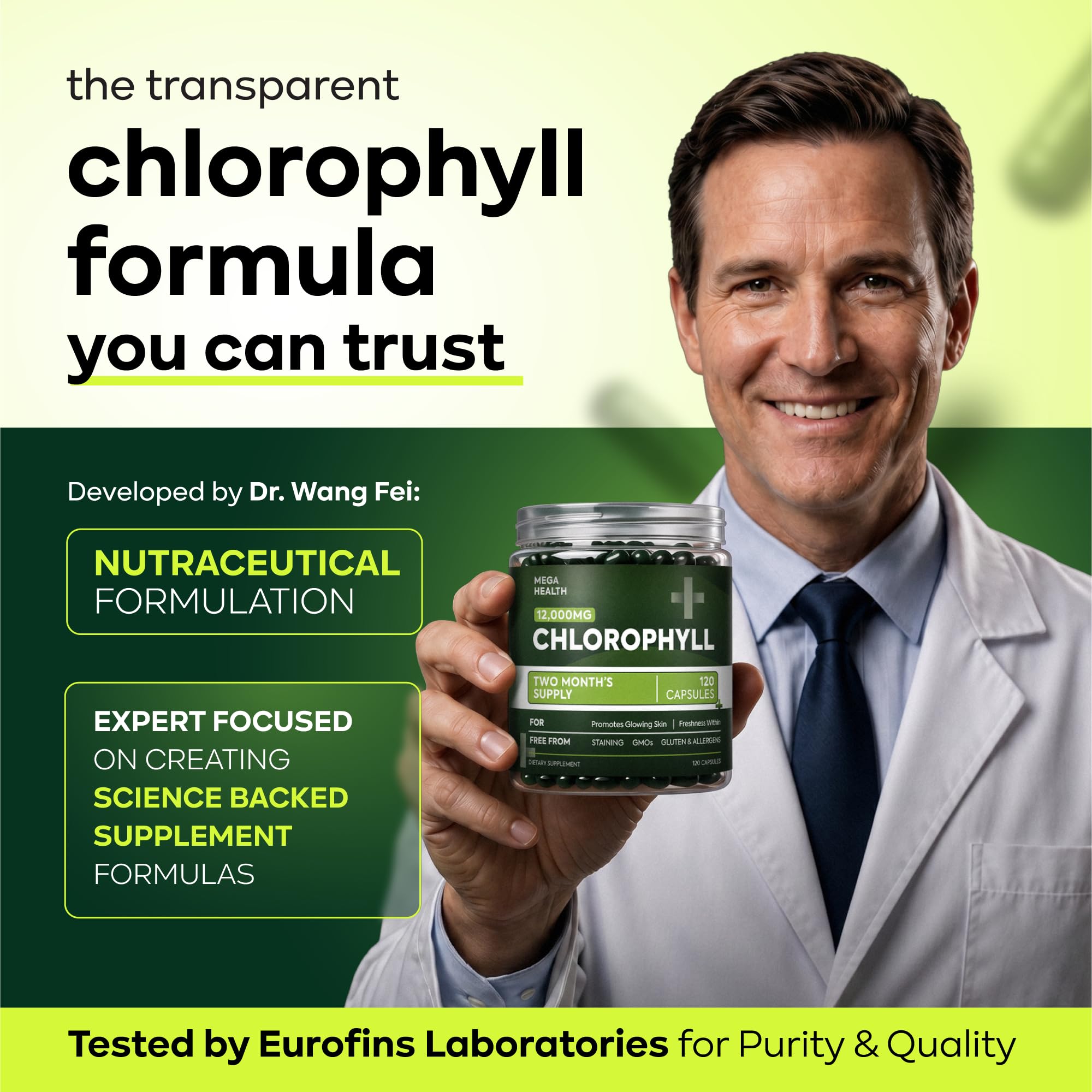 MEGA HEALTH Chlorophyll Capsules - 120 Vegan Chlorophyll Pill — Amazon image 3