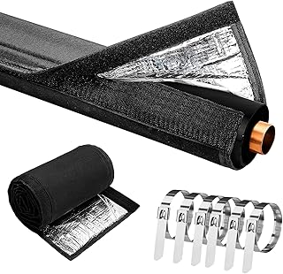 (1 Pack) 3-Layer AC Line Insulation Cover, 72x10.2in 900D Thickened Canvas HVAC Copper Pipe Insulation for Outside, Tube Wrap for Mini Split, Heat Pump Pipe - Prevents Freezing & Condensation