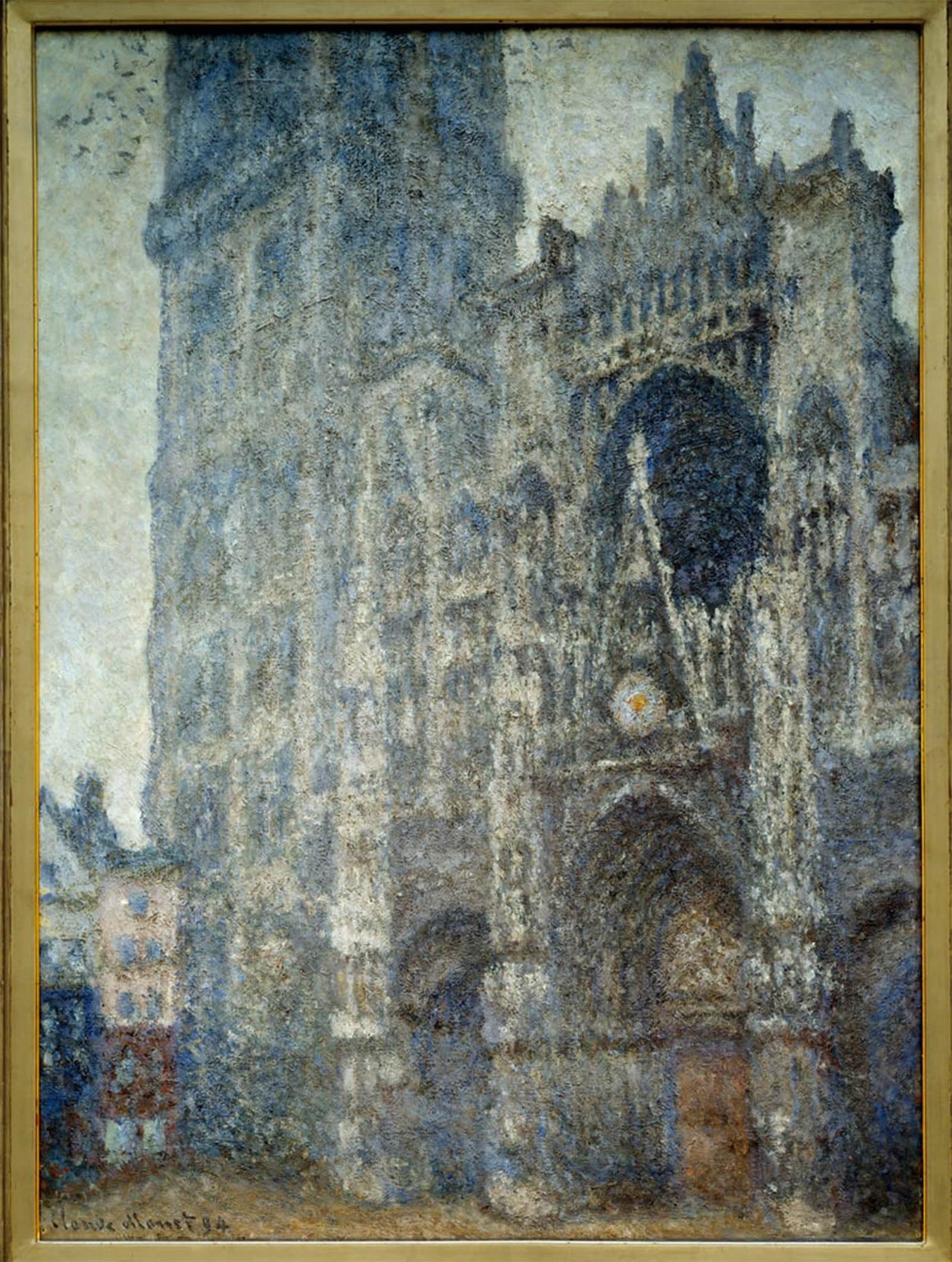 POSTERIIk Famous Modern Artwork Art Mural the Portal of the Cathedrale De Rouen by Claude Monet Oil Paintings Pictures for Home Decor 60x90cm