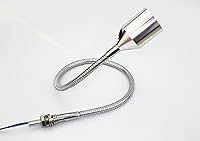 Vista 6 de PilotLights Luz de panel de cuello de cisne, luz de mapa, luz de poste - LED blanco, 18 pulgadas de longitud, interruptor de encendido/apagado de 12