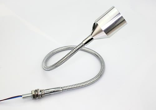 Miniatura 6 de PilotLights Luz de panel de cuello de cisne, luz de mapa, luz de poste - LED blanco, 18 pulgadas de longitud, interruptor de encendido/apagado de 12