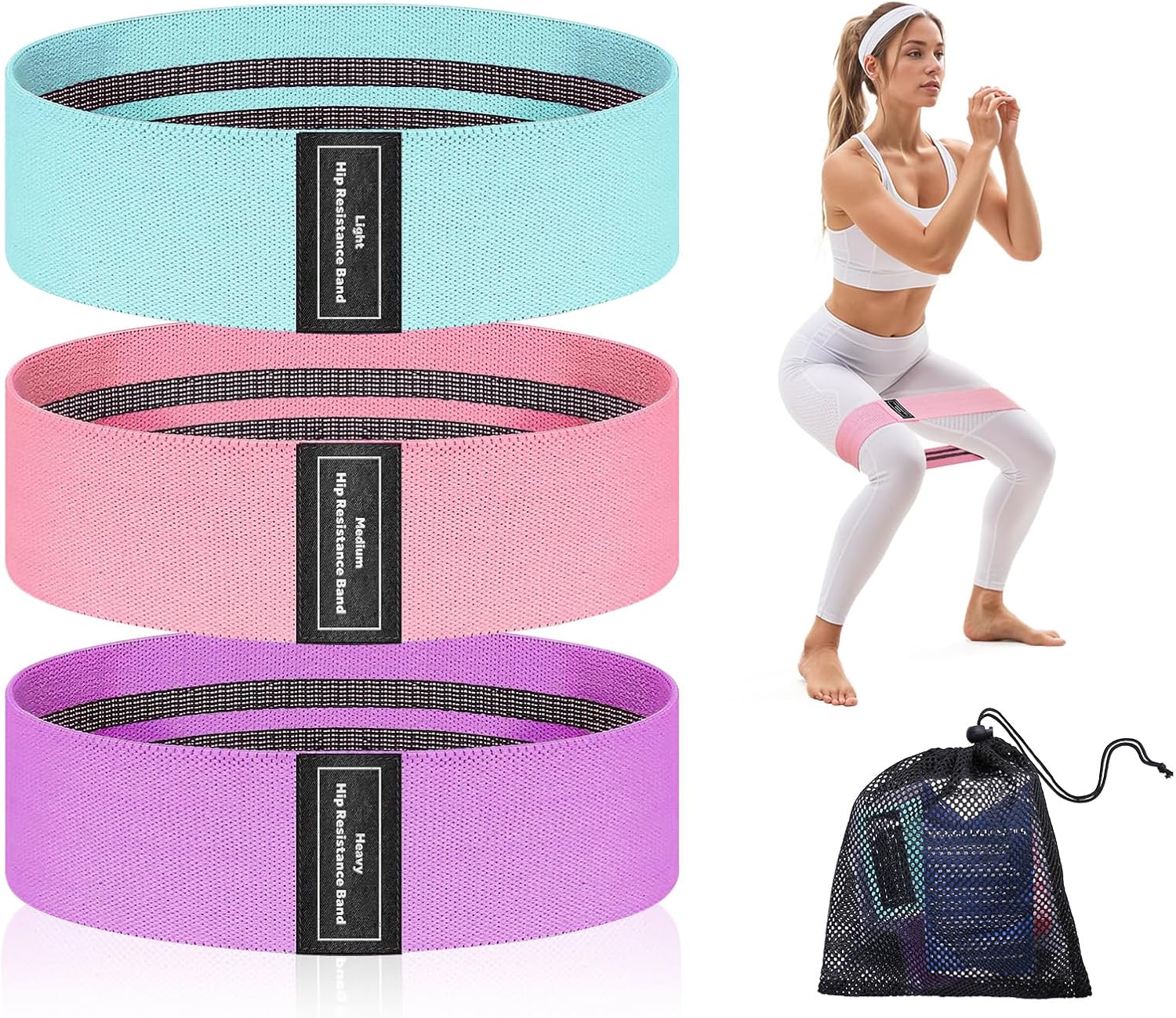 Sperax Resistance Bands for Working Out,Exercise Bands Resistance,Resistance Bands for Women Men,Strength Bands for Booty