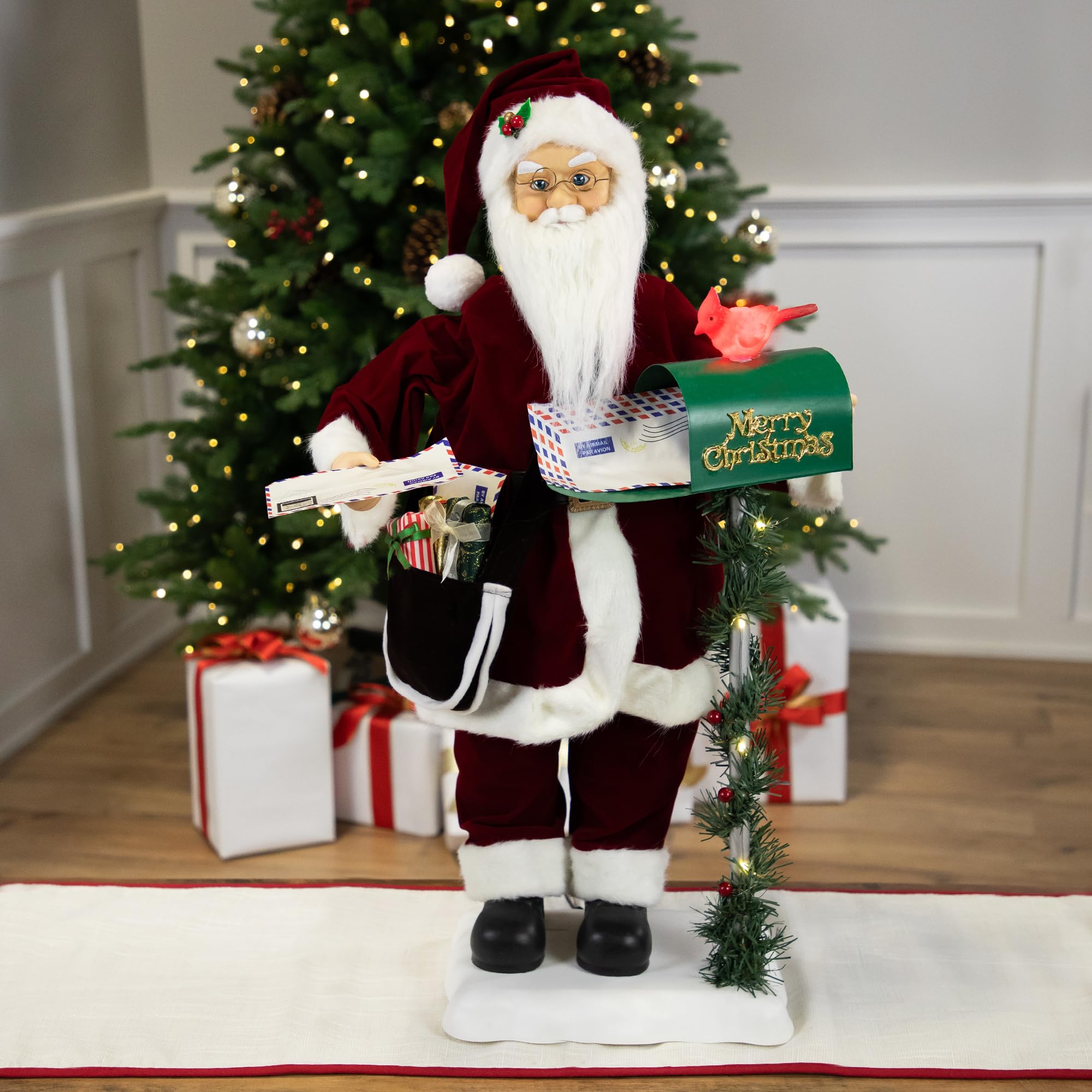 motomiさま専用　RETRO MOVE [SpaceTV] クリスマスセール Animated and Musical Santa Claus Figure with Lighted Merry