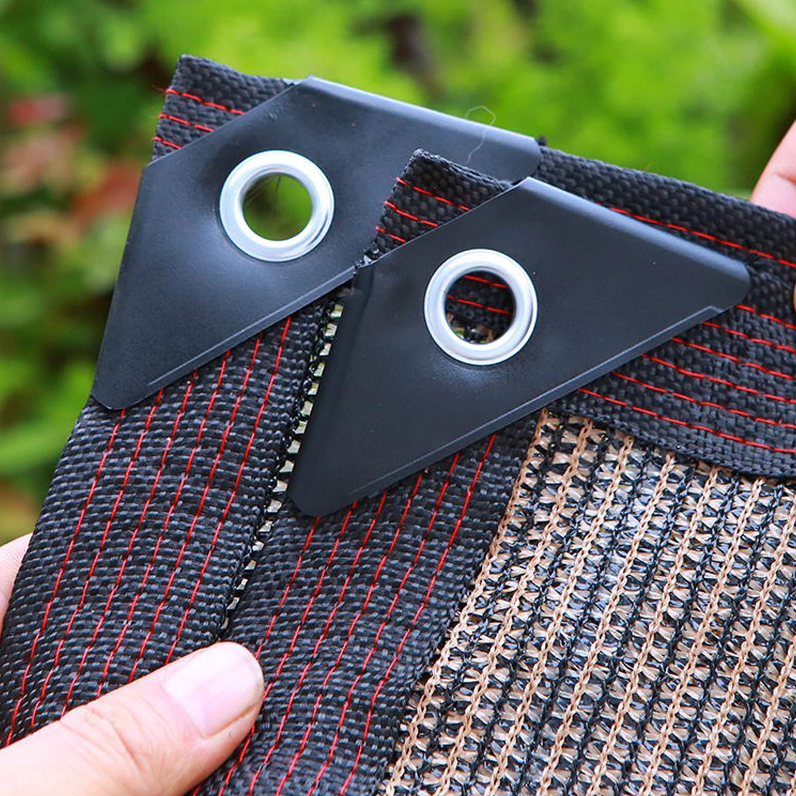 limiao123 Red de Sombra para Exteriores,Malla Sombreadora Anti-UV 95% Malla de Ocultación Anti Âge Toldo Vela de Sombra Marrón Transpirable Refrigeración Exteriores Terrazas (4x5m)