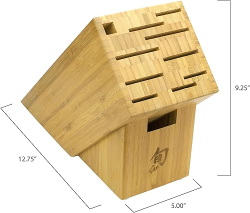 Miniatura 2 de Shun Bamboo Knife Block, 11 Slot Large Knife Holder, Made from Genuine Bamboo, Kitchen Storage for Professional and Home Chefs